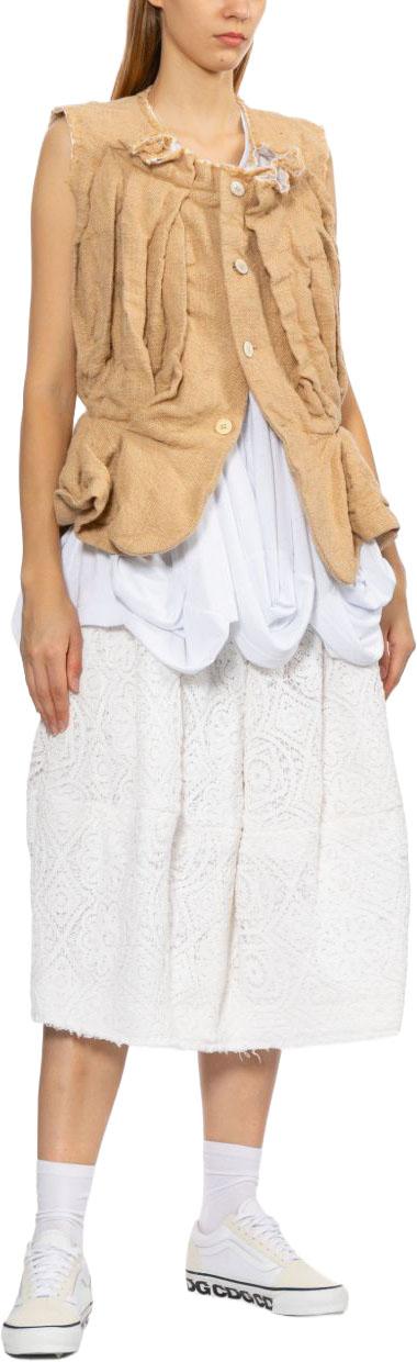 26SS 꼼데가르송 롱 스커트 GQS0160511 WHITE - COMME DES GARCONS