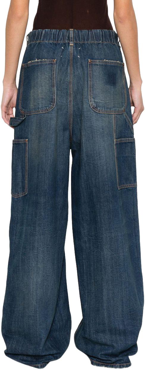 25FW 마르지엘라 스티치 와이드 워크웨어 진 S29KA0390M30037961 BLUE - MAISON MARGIELA