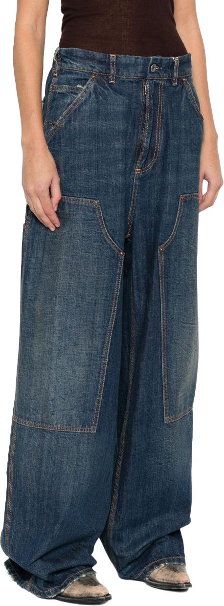 25FW 마르지엘라 스티치 와이드 워크웨어 진 S29KA0390M30037961 BLUE - MAISON MARGIELA