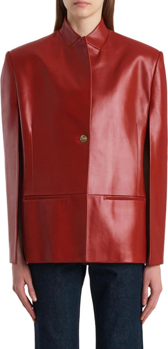 26SS 케이트 가죽 자켓 62211012528 RED - KHAITE