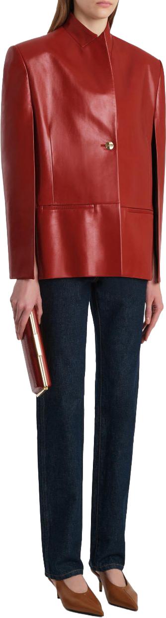 26SS 케이트 가죽 자켓 62211012528 RED - KHAITE
