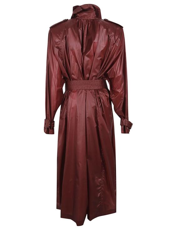 26SS 생로랑 트렌치 코트 870862YZ9GI6005 Burgundy - SAINT LAURENT
