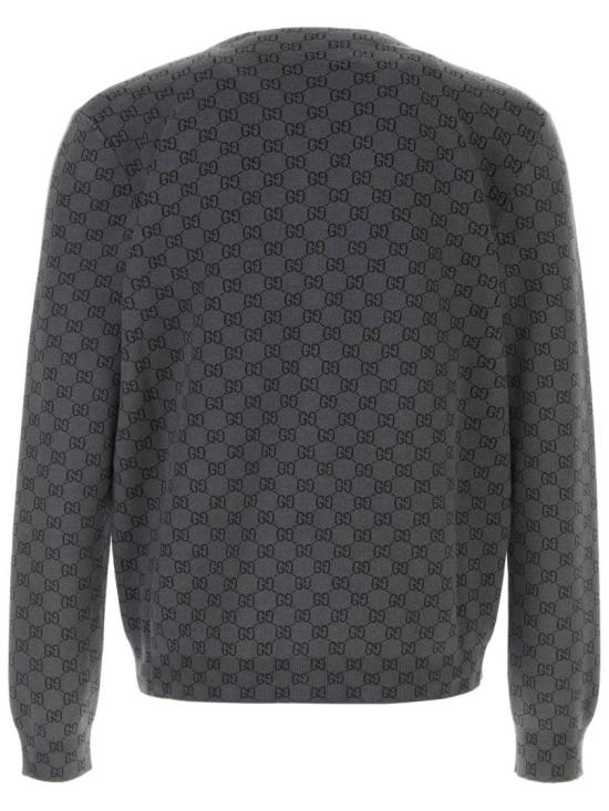 26FW 구찌 울 앤 실크 가디건 울 앤 실크 가디건 A0027K XKFMB Grey - GUCCI