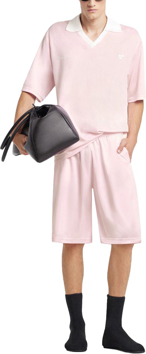 26SS 쿠레쥬 폴로 티셔츠 126JPO059JS0195B218 PINK - COURREGES