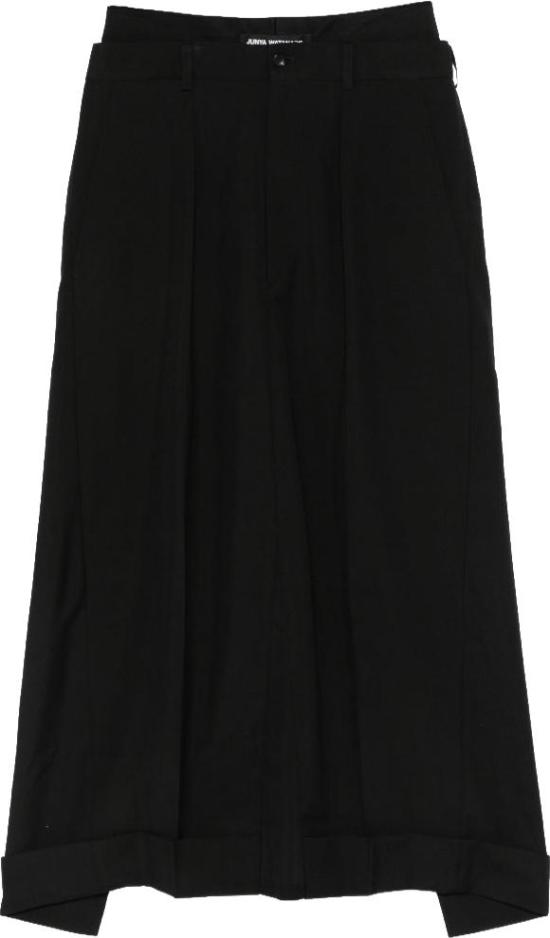 26SS 와타나베 준야 미디 스커트 JQS0230511 BLACK