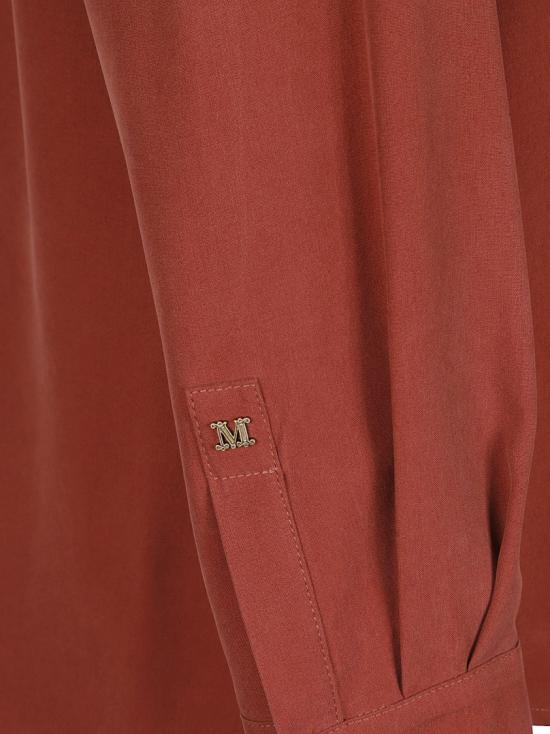 26SS 막스마라 시아마세 실크 셔츠 2611111151600 Burgundy - MAX MARA