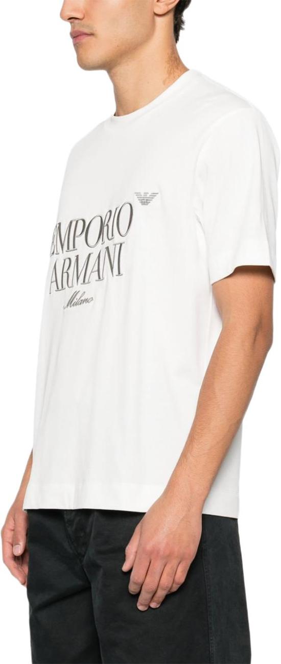 26SS 엠포리오 아르마니 탑 EM005359AF13715U0003 WHITE - EMPORIO ARMANI