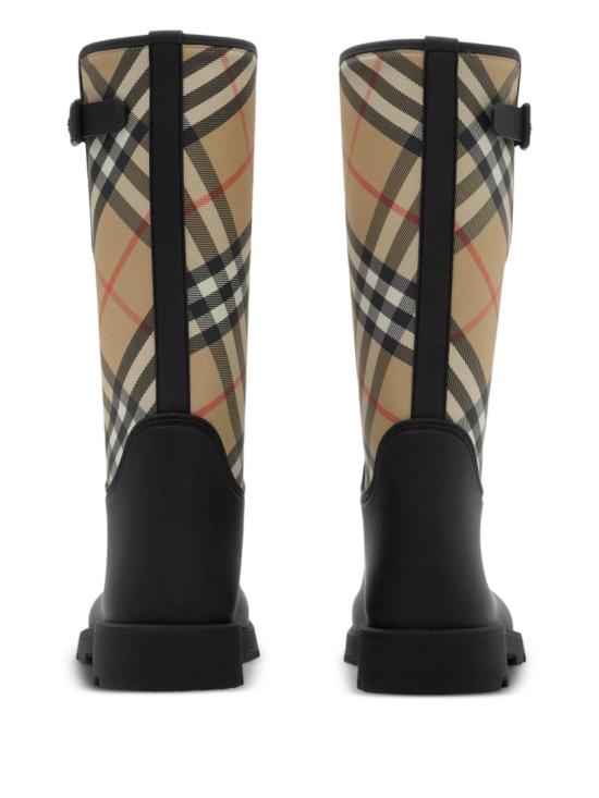  버버리 러버 마쉬 스탬프 하이 부츠 8111677 Black - BURBERRY