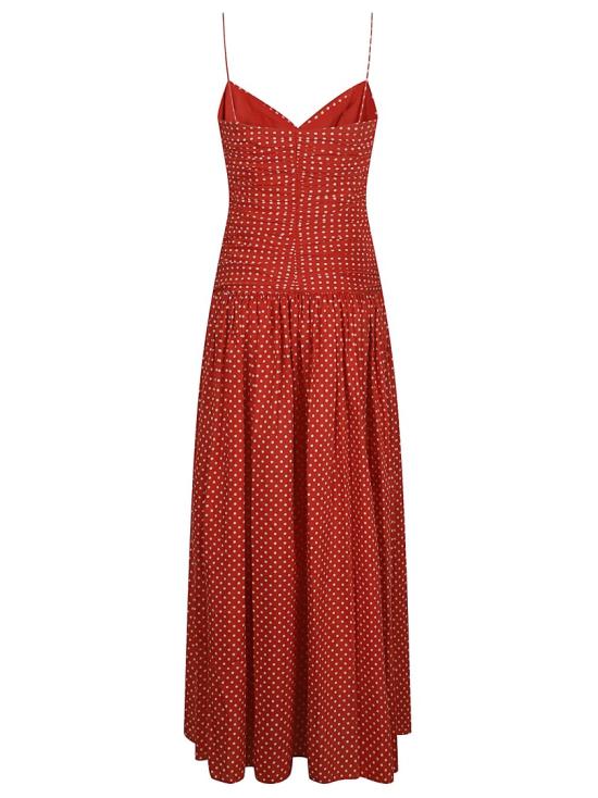 26SS 마토 롱 원피스 GDWDRPR Red - MATTEAU