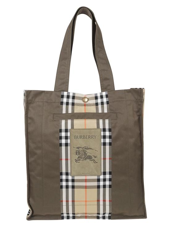 26SS 버버리 체크 트렌치 토트 8119072 A1336 Brown