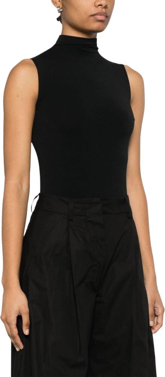 26FW 월포드 바디수트 티셔츠 760717005 BLACK - WOLFORD