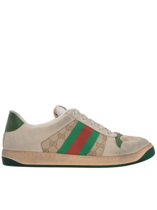 26FW 구찌 스크리너 GG 캔버스 디스트레스드 스니커즈 546551 9Y920 Neutrals