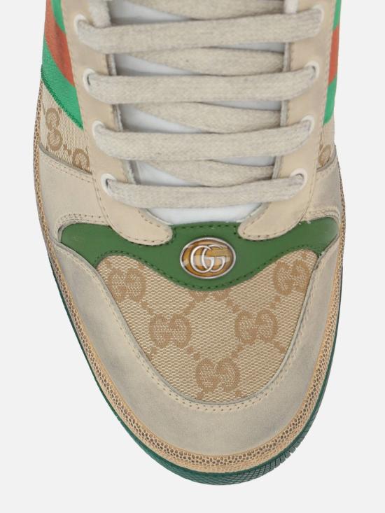 26FW 구찌 스크리너 GG 캔버스 디스트레스드 스니커즈 546551 9Y920 Neutrals - GUCCI