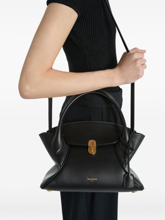 26FW 발망 토트백 HN1DA067LTEX 0PA Black - BALMAIN