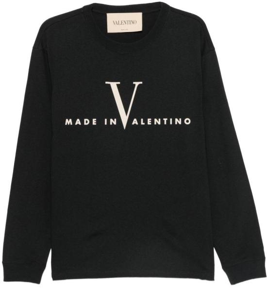 26FW 발렌티노 가라바니 긴팔 티셔츠 VMG18NBM39RA BLACK
