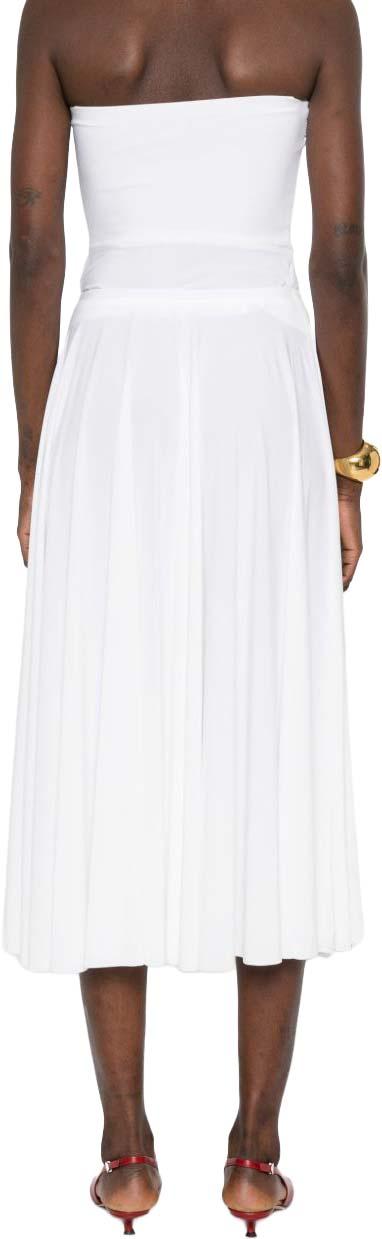 26SS 노마카말리 롱 스커트 KK225SPLQ42944 WHITE - NORMA KAMALI