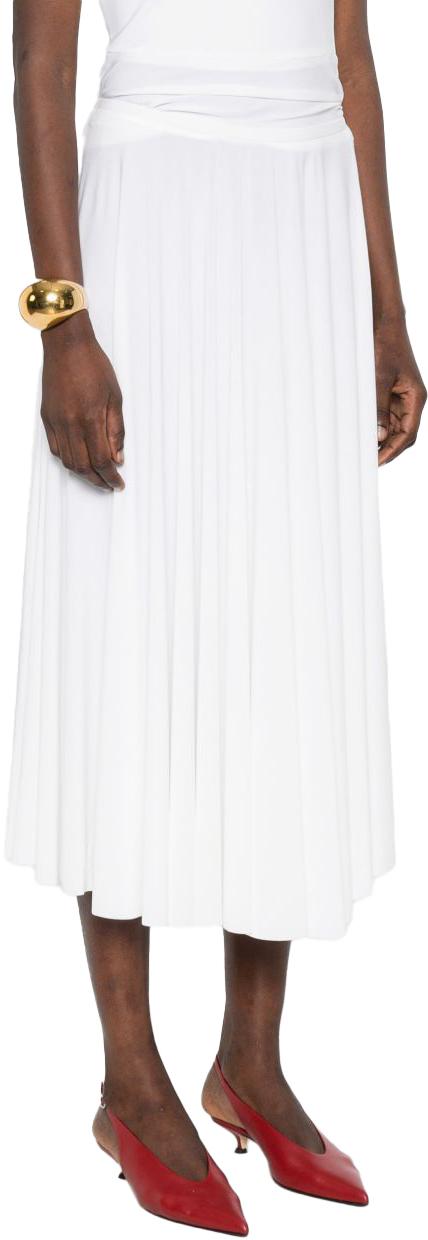 26SS 노마카말리 롱 스커트 KK225SPLQ42944 WHITE - NORMA KAMALI