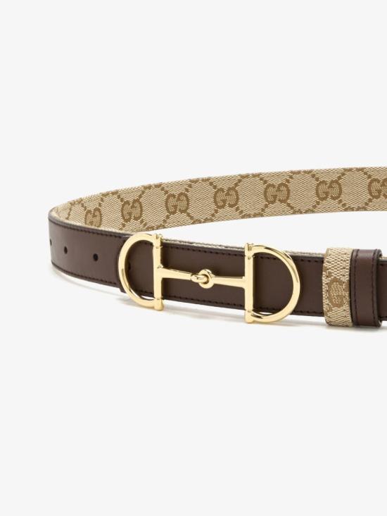 26FW 구찌 홀스빗 버클 리버시블 벨트 홀스빗 버클 리버시블 벨트 A001V4 FAF7J Neutrals - GUCCI