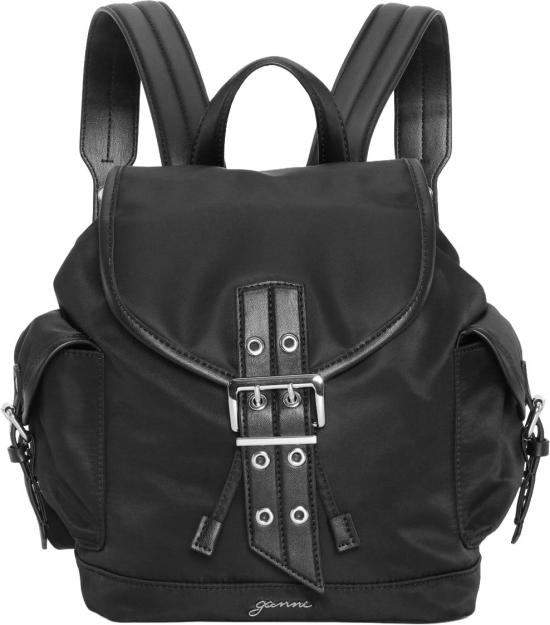 25FW 가니 스몰 버키 나일론 백팩 A6528099 BLACK