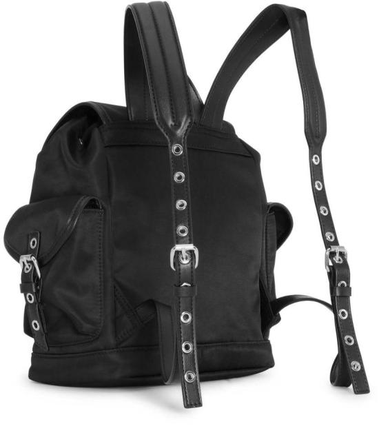 25FW 가니 스몰 버키 나일론 백팩 A6528099 BLACK - GANNI