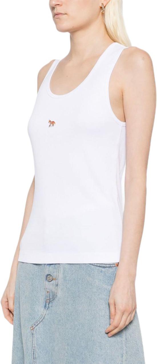 26SS 메종키츠네 베이비 폭스 탱크탑 PW00623KA0033P100 WHITE - MAISON KITSUNE