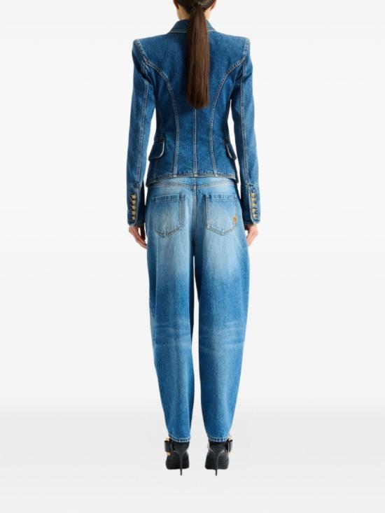 26FW 발망 수트 자켓 HF1SG221DG08 6EX Blue - BALMAIN