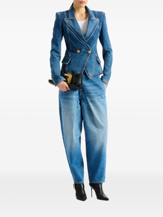 26FW 발망 수트 자켓 HF1SG221DG08 6EX Blue - BALMAIN