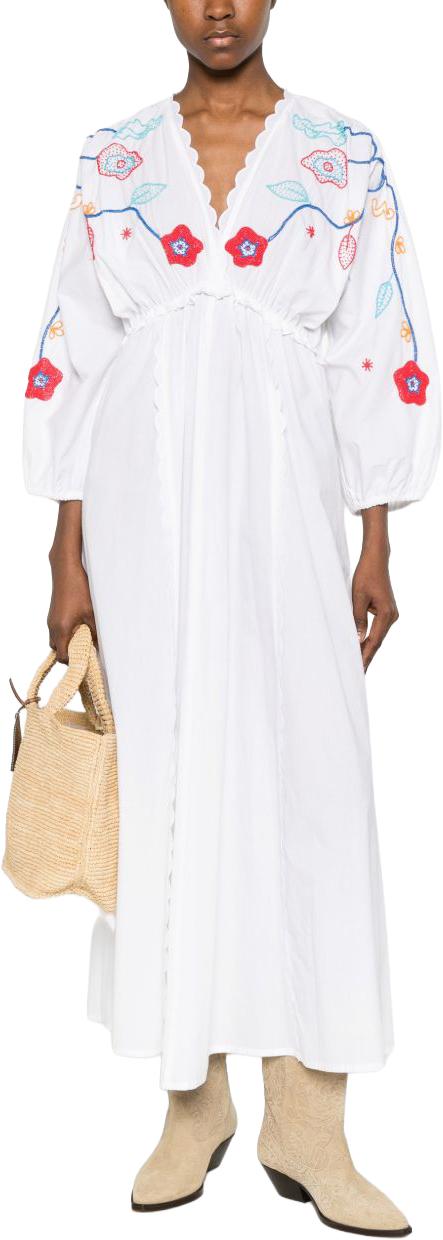 26SS 포르테포르테 롱 원피스 14850MYDRESSCRYSTAL WHITE - FORTE FORTE