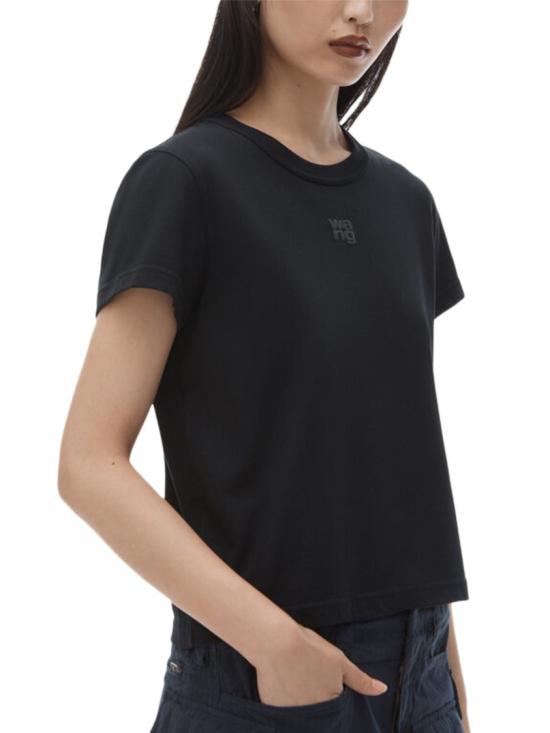 26SS 알렉산더 왕 반팔 티셔츠 4CC3241521001 Black - ALEXANDER WANG