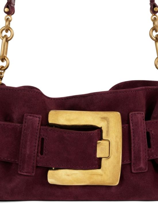 26FW 발망 숄더백 HN1AE994LSDD 3GN Burgundy - BALMAIN