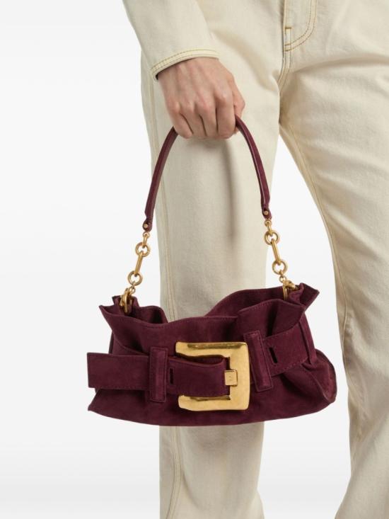 26FW 발망 숄더백 HN1AE994LSDD 3GN Burgundy - BALMAIN