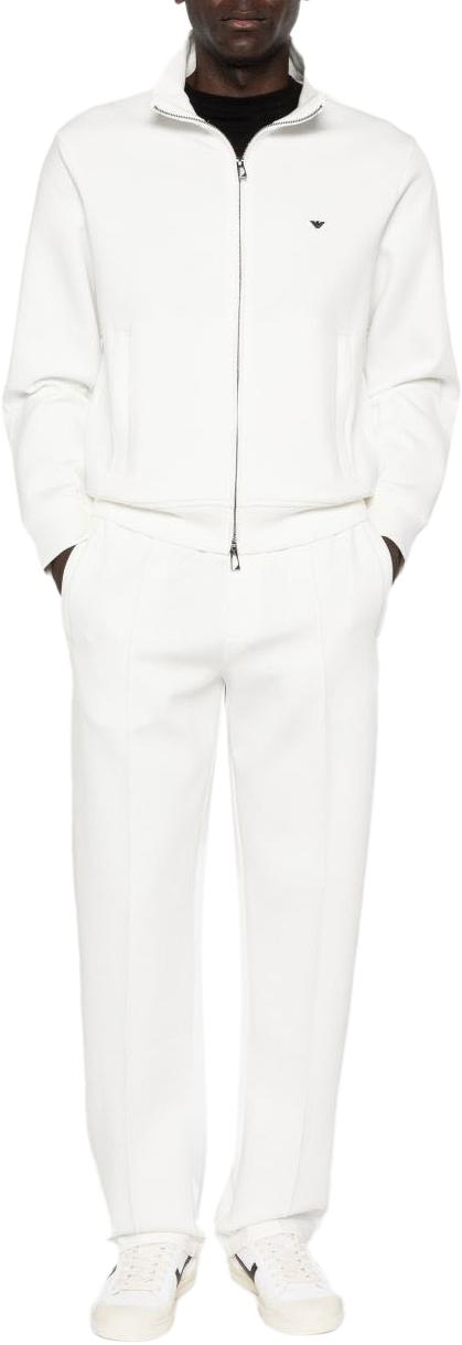 26SS 엠포리오 아르마니 집업 니트 EM004536AF10013U0003 WHITE - EMPORIO ARMANI