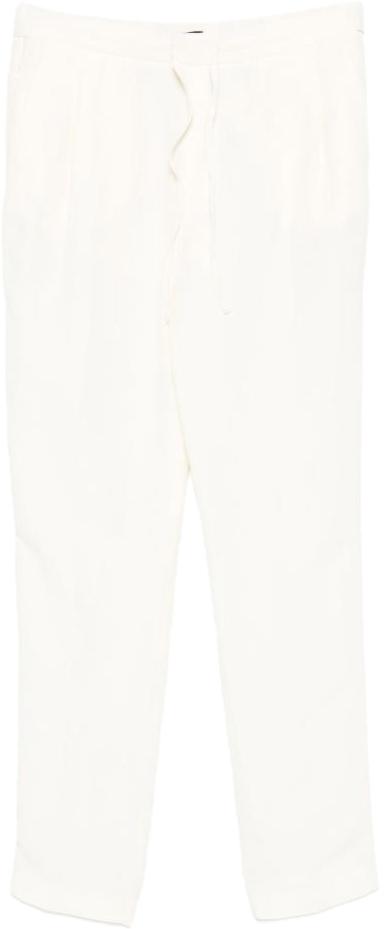 26SS 파비아나 필리피 플루이드 린넨 비스코스 트라우저 PAD276F366M1500145 WHITE