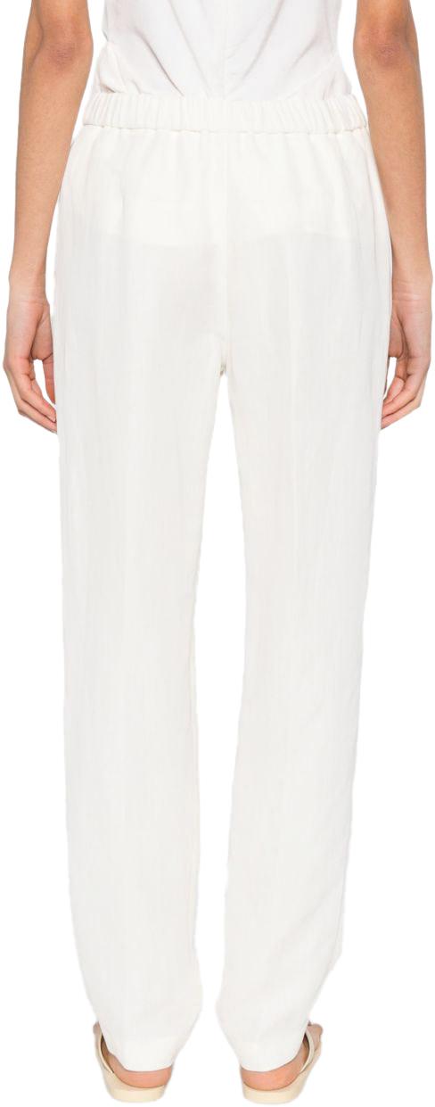 26SS 파비아나 필리피 플루이드 린넨 비스코스 트라우저 PAD276F366M1500145 WHITE - FABIANA FILIPPI