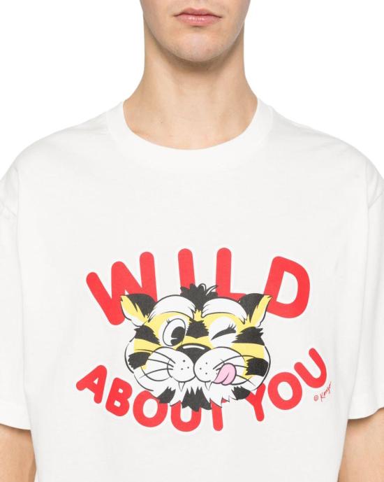 26SS 겐조 Wild Tiger 티셔츠 FG55TS2064SG02 WHITE - KENZO