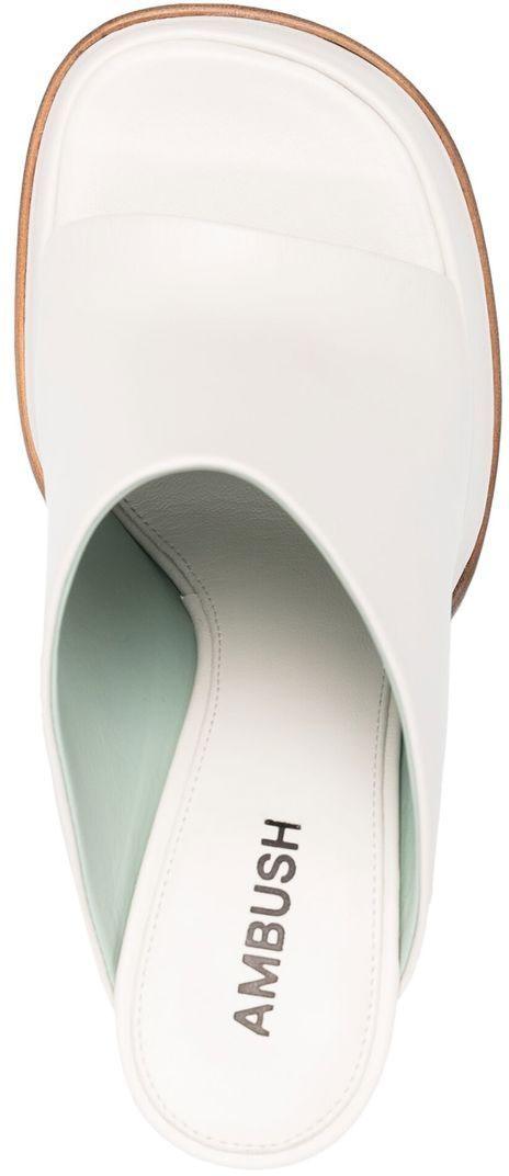  엠부시 뮬/슬리퍼 BWIJ003F22LEA0010100 WHITE - AMBUSH