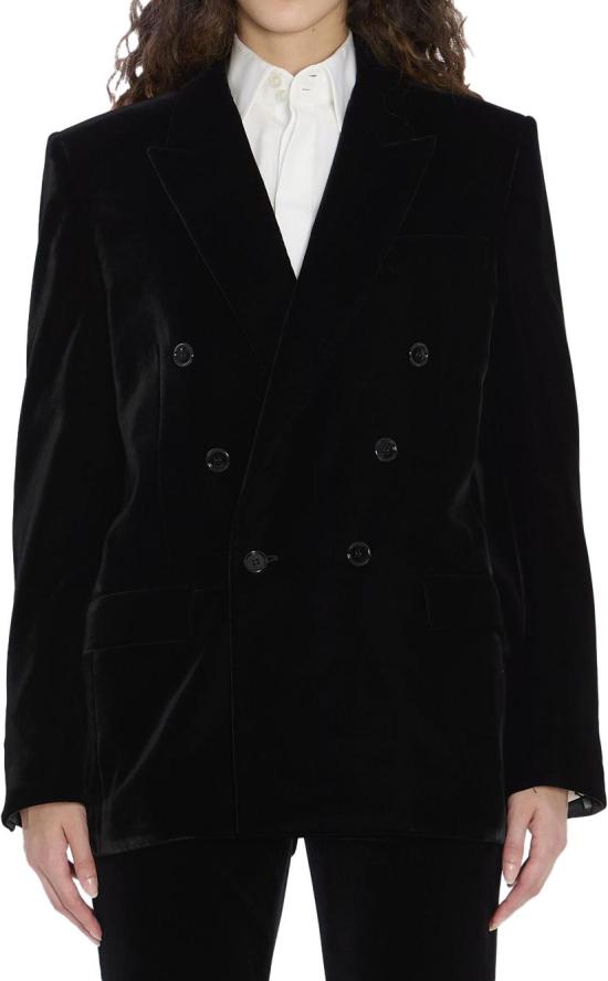 25FW 생로랑 수트 자켓 842990Y525R1000 BLACK - SAINT LAURENT