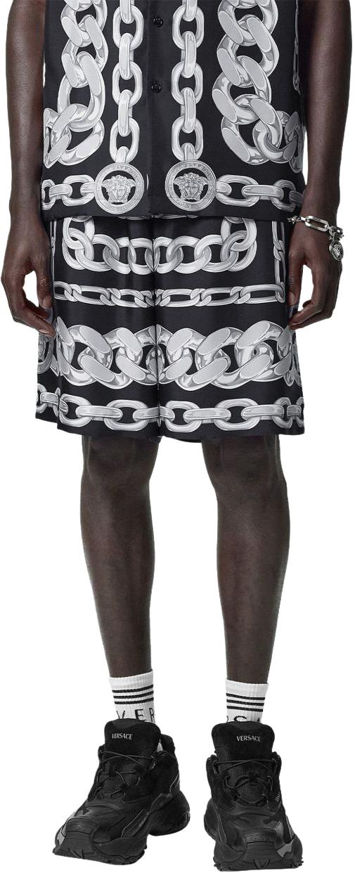 25SS 베르사체 숏팬츠 10024761A133975B950 BLACK - VERSACE