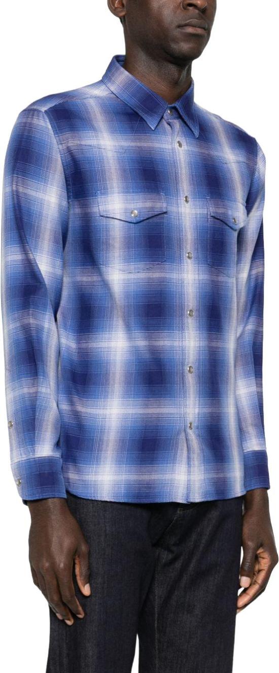 26SS 톰포드 긴팔 셔츠 HDS001FMC305UUC BLUE - TOMFORD