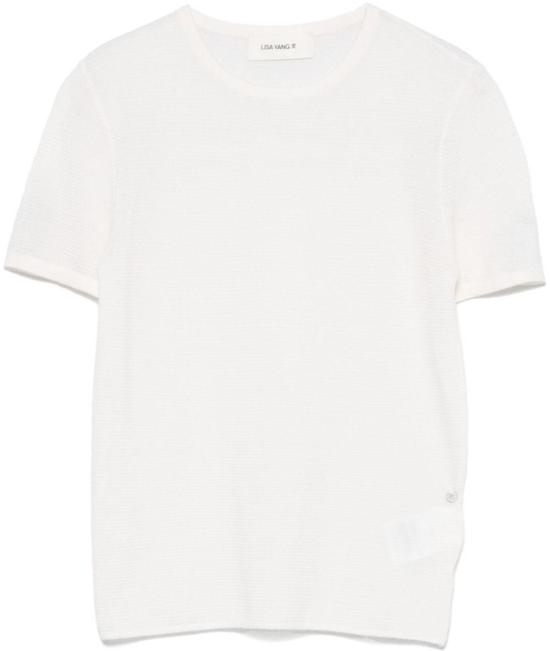 26SS 리사 양 반팔 티셔츠 2025101IV WHITE