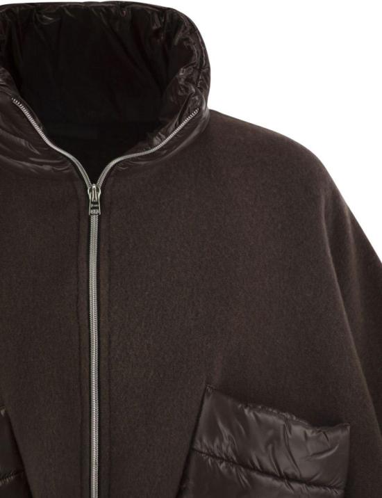 26FW 에르노 A 셰이프 리조트 쇼트 판초 GI00042DR333958810 BROWN - HERNO