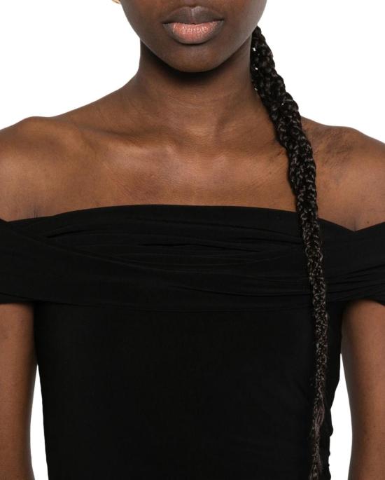 26SS 노마카말리 미디 원피스 KK1263PLT51001 BLACK - NORMA KAMALI