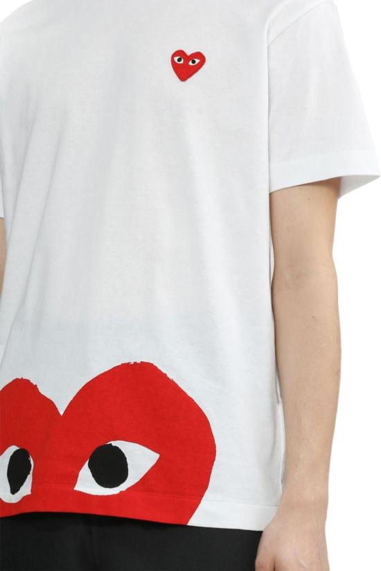 25FW 꼼데가르송 반팔 티셔츠 AXT034D1 WHITE - COMME DES GARCONS