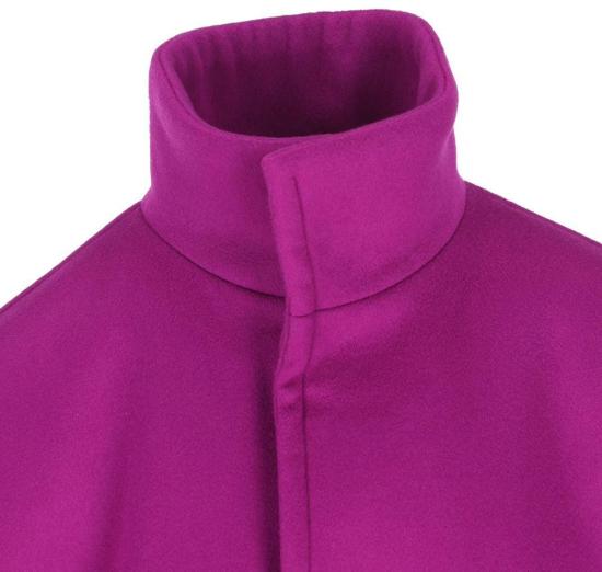 25FW 생로랑 울 소재 박시핏 벨트 코트 850307Y060R5051 PURPLE - SAINT LAURENT