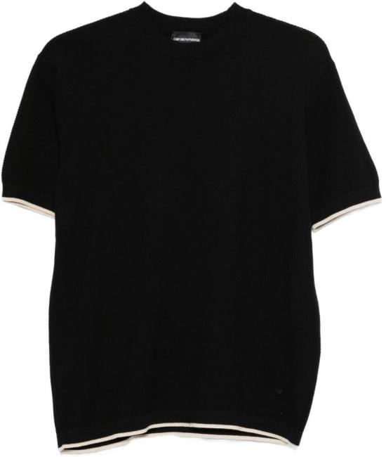 26SS 엠포리오 아르마니 반팔 티셔츠 EM005529AF25257FC102 BLACK