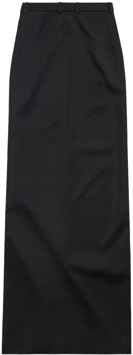  발렌시아가 롱 스커트 773547TPT241000 BLACK - BALENCIAGA