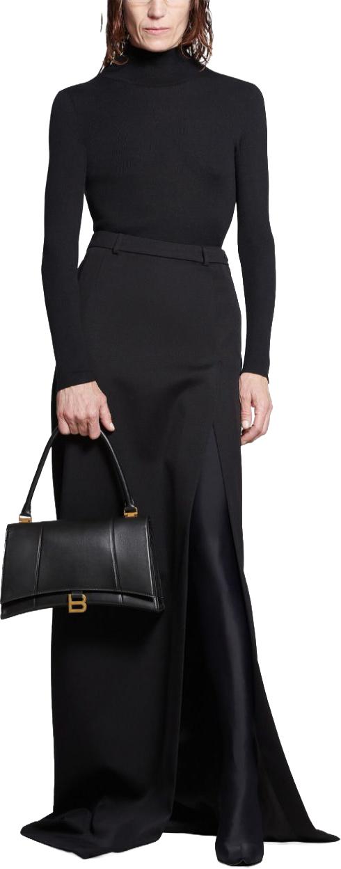  발렌시아가 롱 스커트 773547TPT241000 BLACK - BALENCIAGA
