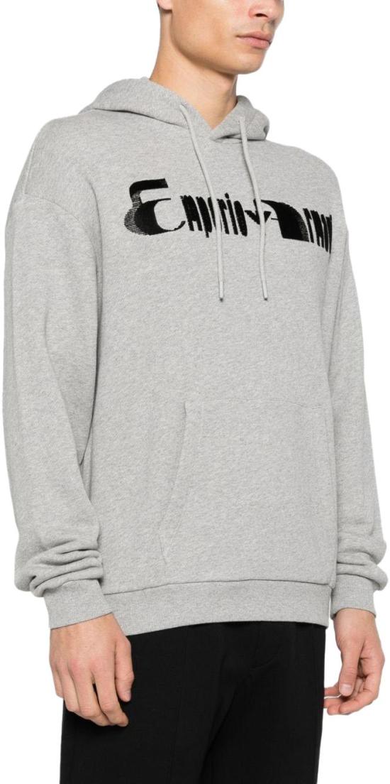 26SS 엠포리오 아르마니 후드 티셔츠 EM006208AF14793O8003 GREY - EMPORIO ARMANI