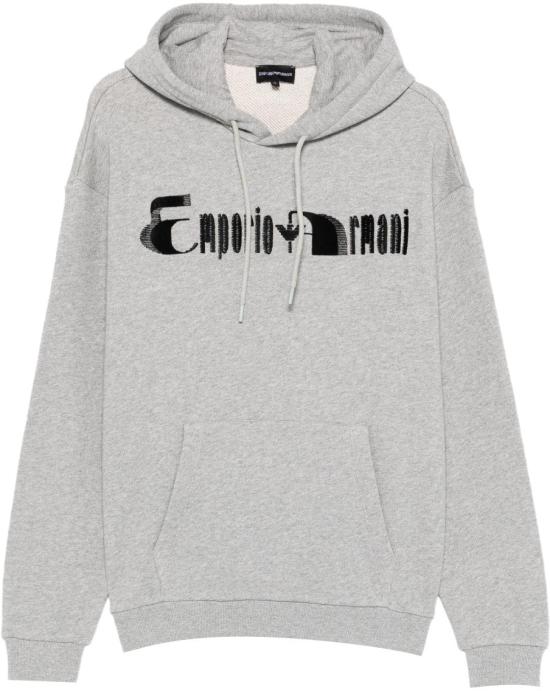 26SS 엠포리오 아르마니 후드 티셔츠 EM006208AF14793O8003 GREY