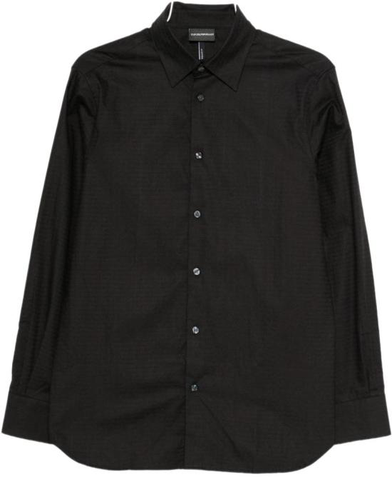 26SS 엠포리오 아르마니 긴팔 셔츠 EM001537AF18123FC203 BLACK